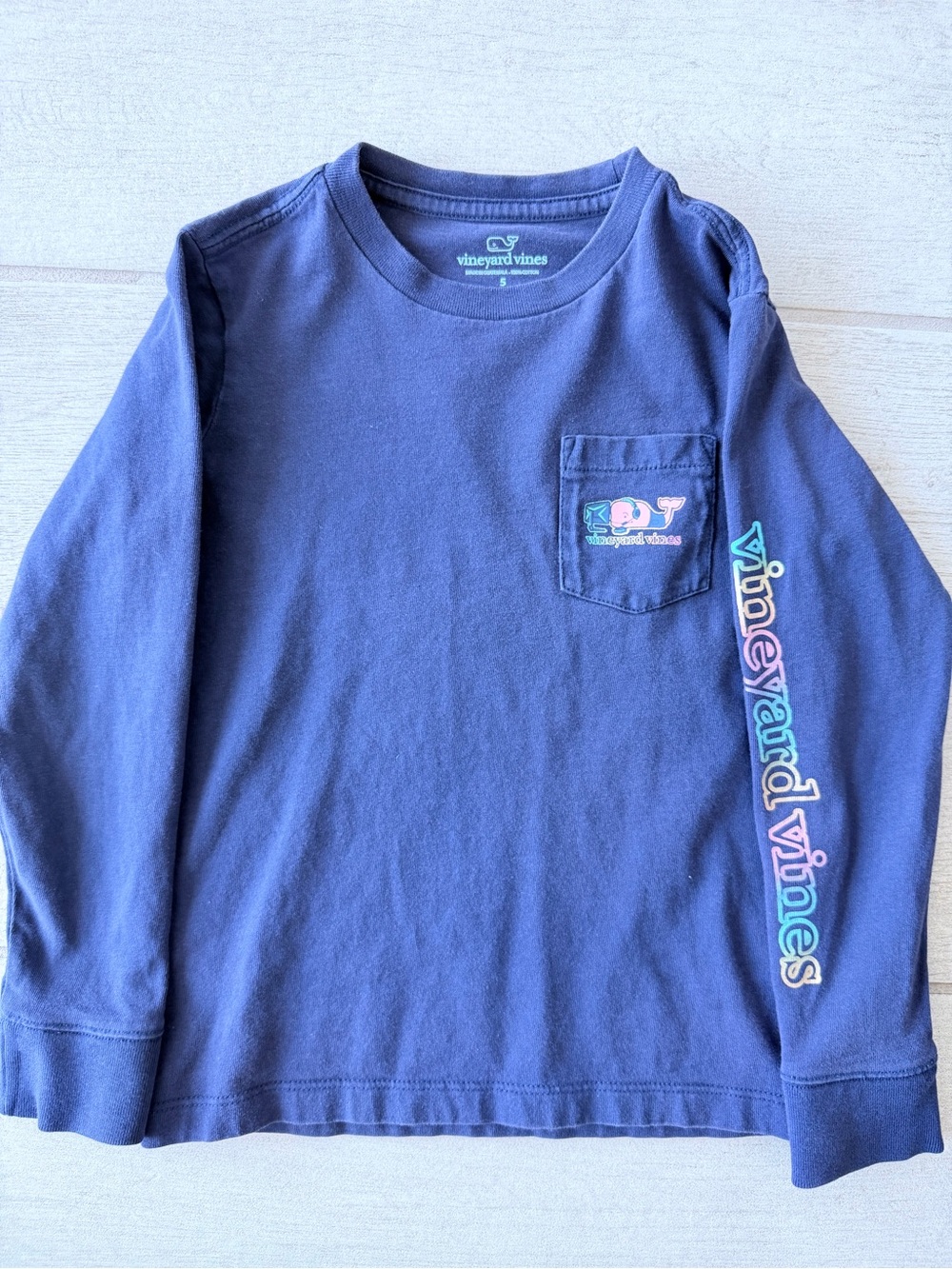 2 Vineyard Vines Kids Long-Sleeve Tee with Pocket - 5T